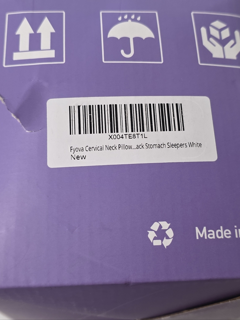 F-YOVA Memory Foam Contour Pillow - Ergonomic Support NEW IN BOX - Picture 3 of 13